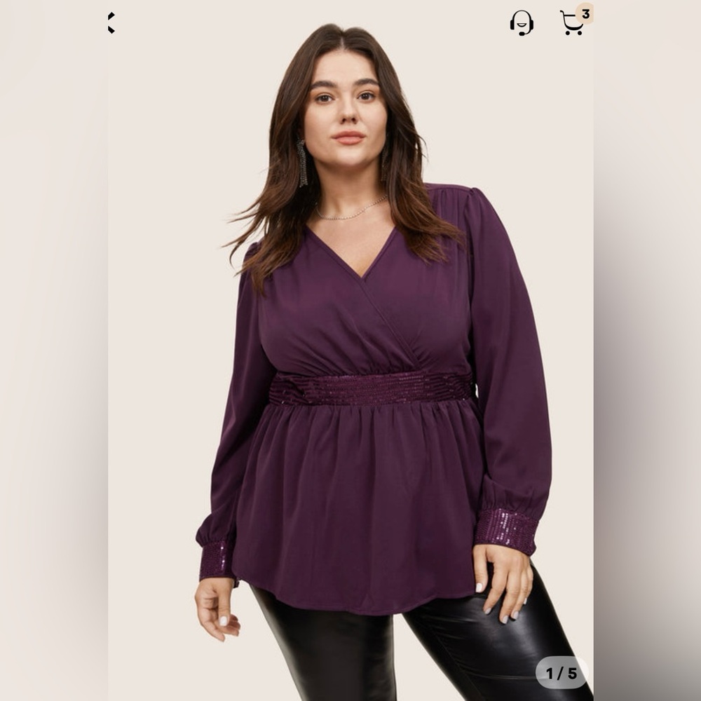 BloomChic Deep Purple Blouse